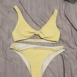 abercrombie and fitch yellow bathing suit